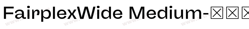 FairplexWide Medium字体转换